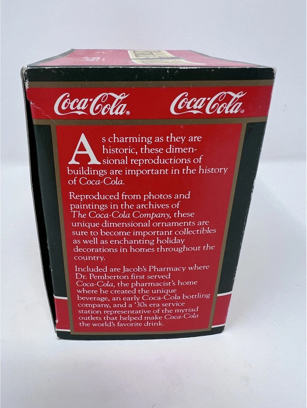 Coca-Cola Trim A Tree Collection Pemberton House Dimensional Ornament
